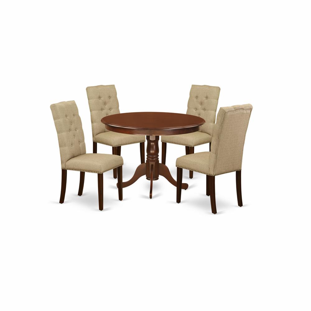 Dining Room Set Mahogany, HLEL5-MAH-16. Picture 1