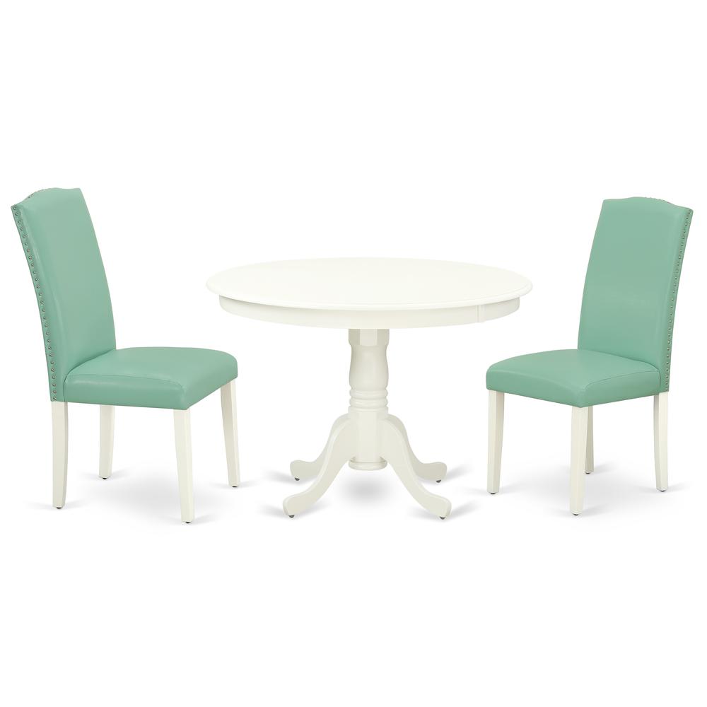 Dining Room Set Linen White, HLEN3-LWH-57. Picture 1