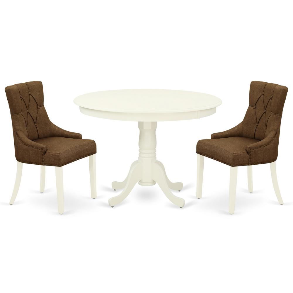 Dining Room Set Linen White, HLFR3-LWH-18. Picture 1