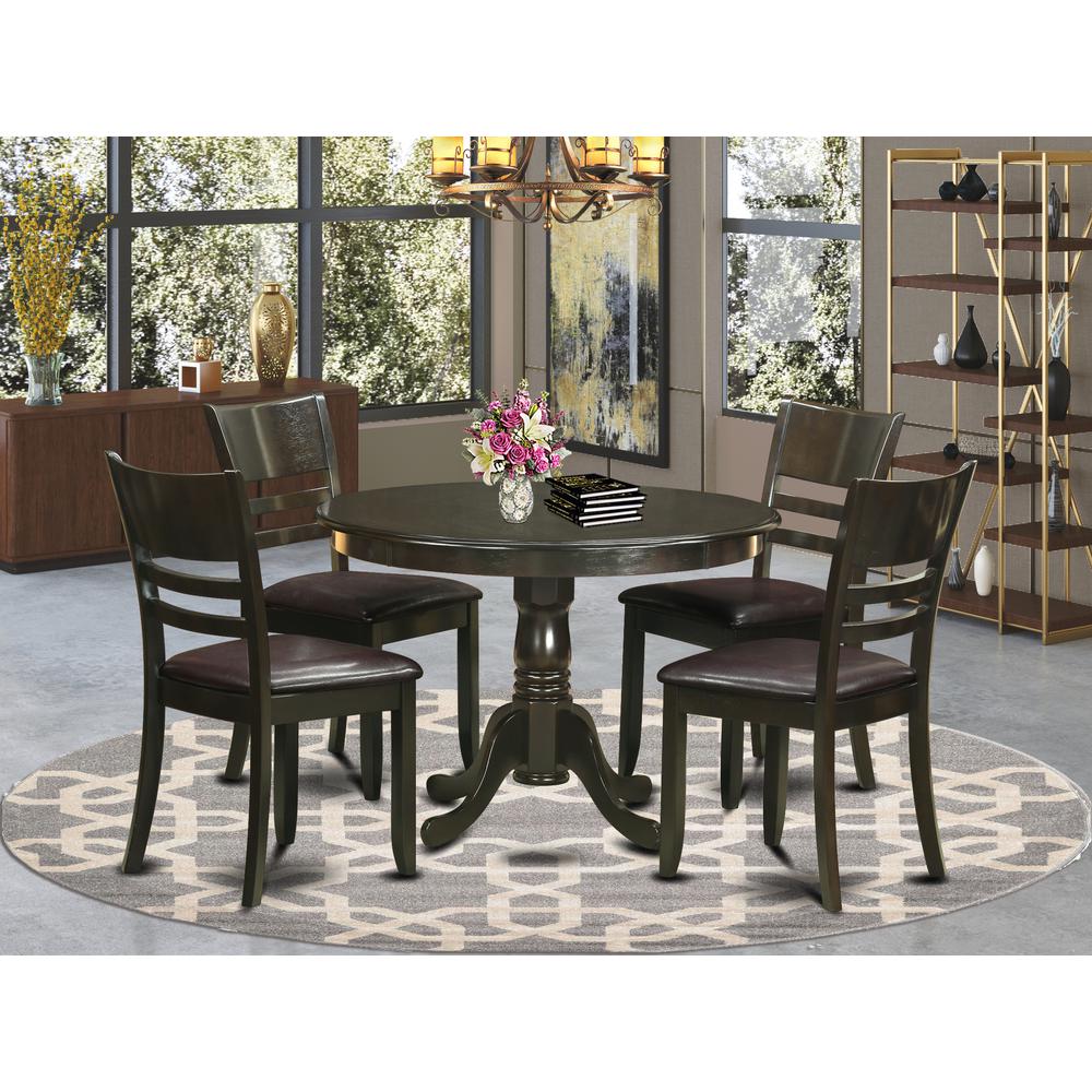 5  Pc  small  Kitchen  Table  and  Chairs  set-Dining  Table  and  4  dinette  Chairs. Picture 4