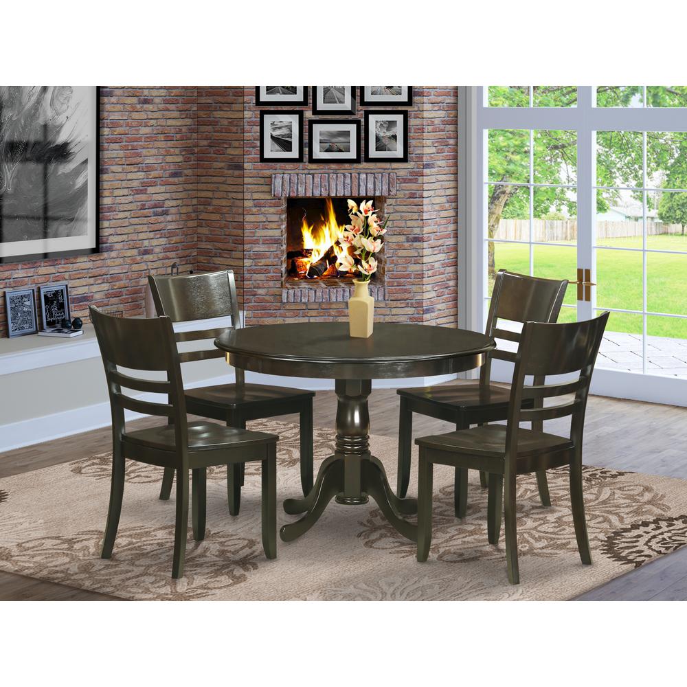 5  PC  small  Kitchen  Table  and  Chairs  set-Dining  Table  and  4  dinette  Chairs. Picture 4