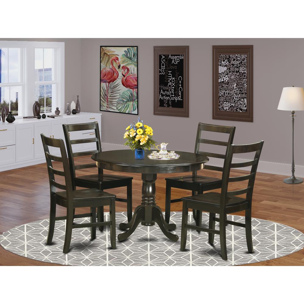 5  PC  small  Kitchen  Table  set-Kitchen  Table  and  4  Dinette  Chairs.. Picture 4