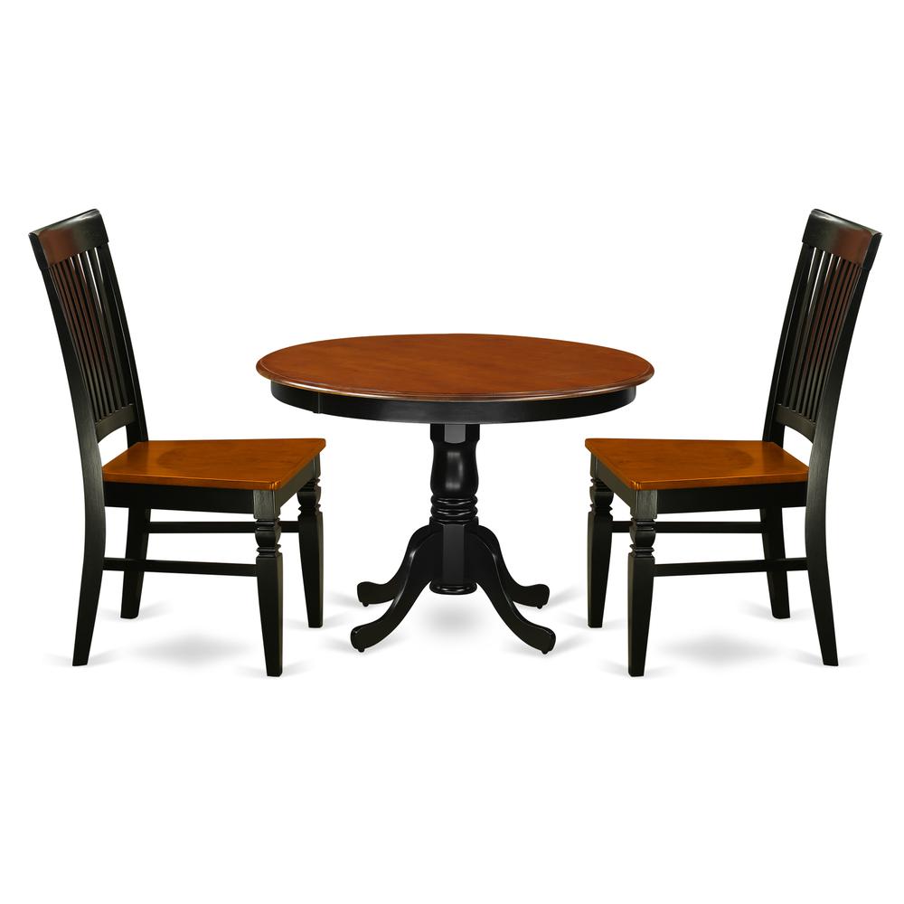 Dining Room Set Black & Cherry, HLWE3-BCH-W. Picture 1