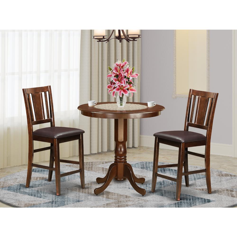 3  Pc  counter  height  set-  high  Table  and  2  Dining  Chairs. Picture 4