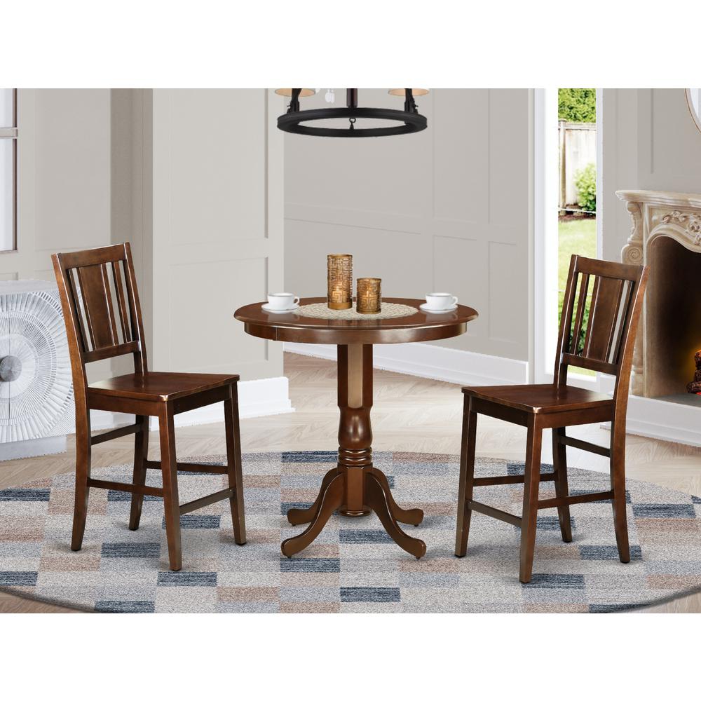 3  Pc  pub  Table  set  -  Dinette  Table  and  2  counter  height  Dining  chair.. Picture 4