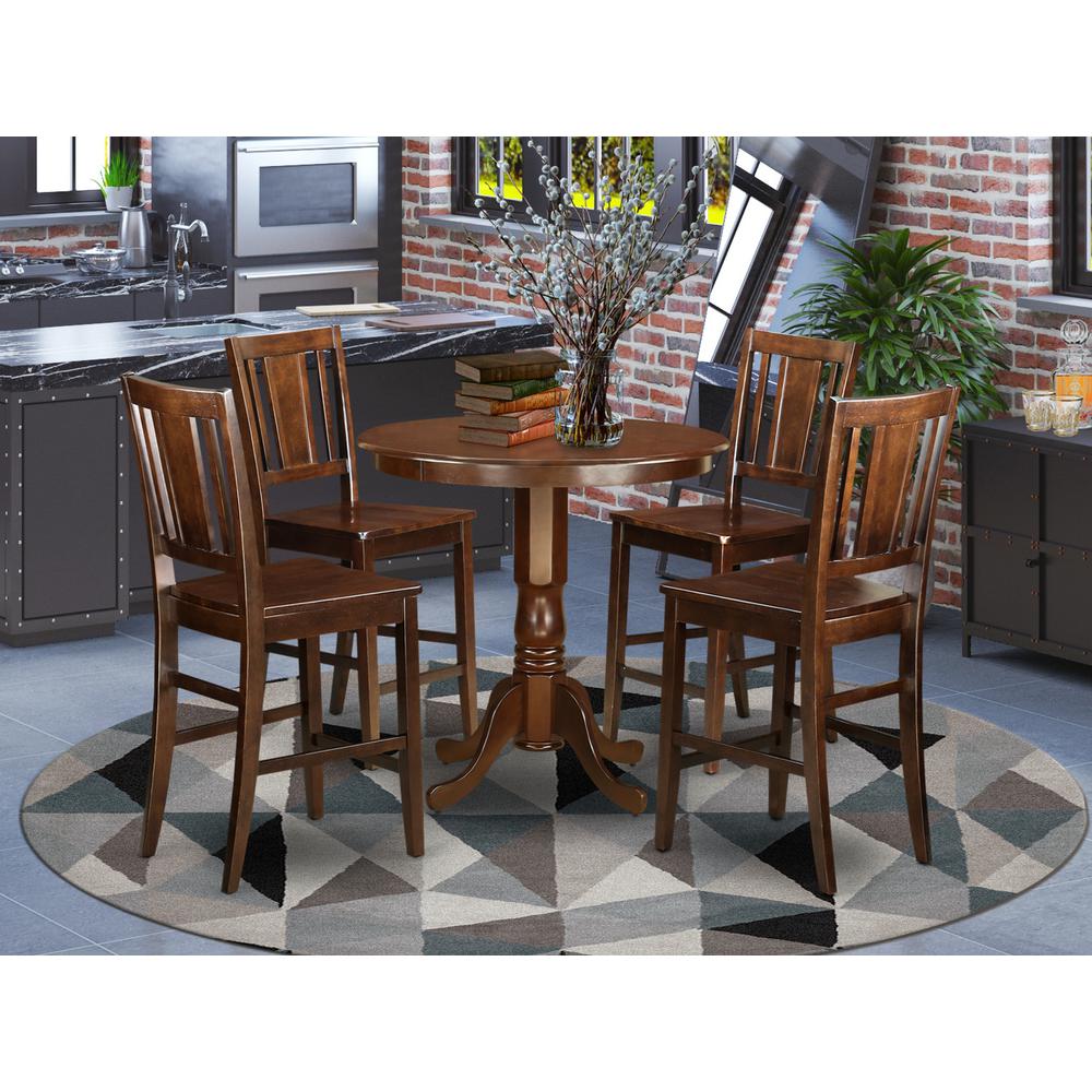 5  Pc  counter  height  pub  set  -  high  Table  and  4  dinette  Chairs.. Picture 4