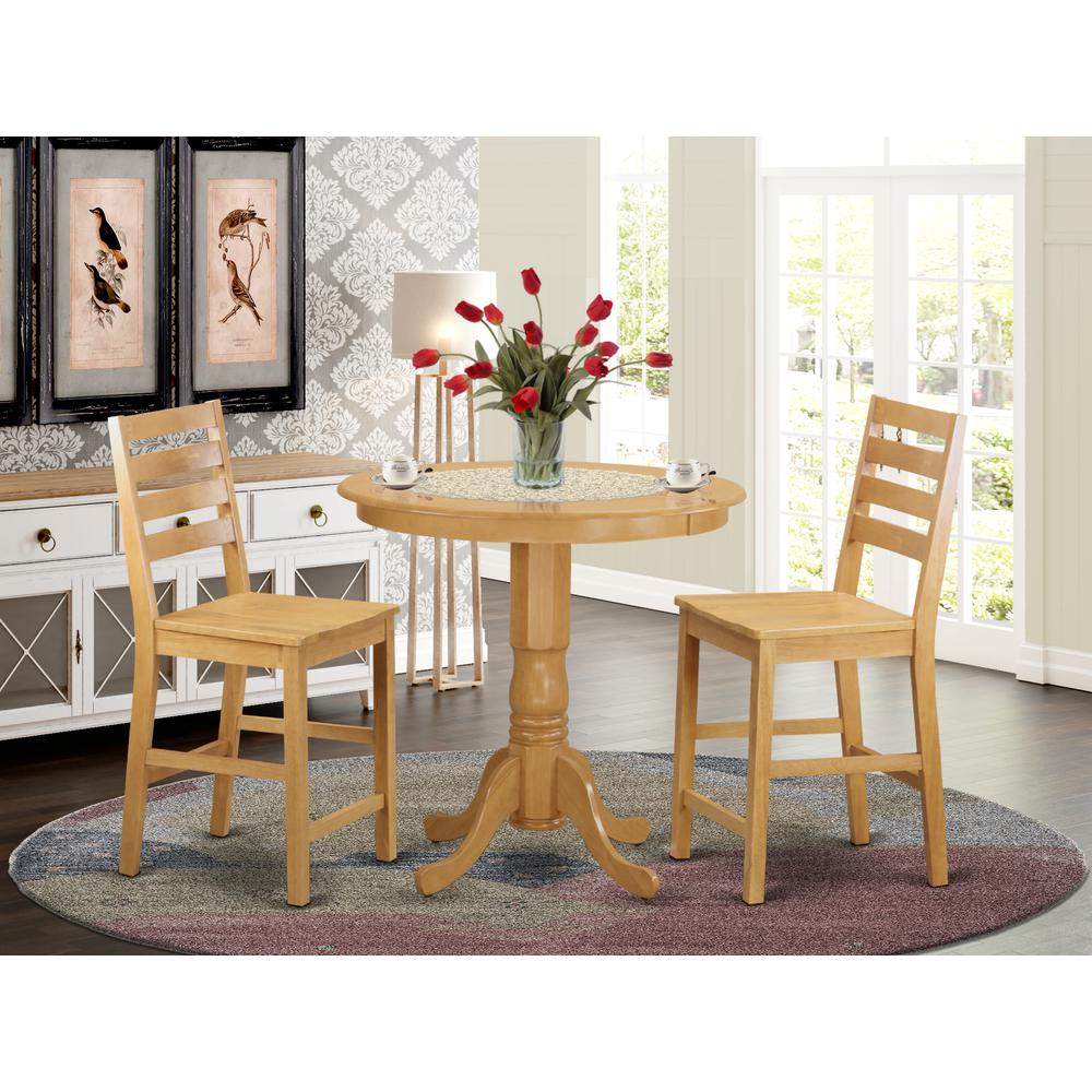 3  Pc  counter  height  Table  and  chair  set  -  high  top  Table  and  2  Dining  Chairs.. Picture 4