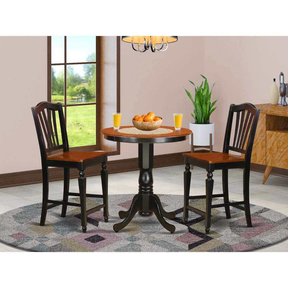 3  Pc  counter  height  Dining  set-pub  Table  and  2  Dining  Chairs.. Picture 4