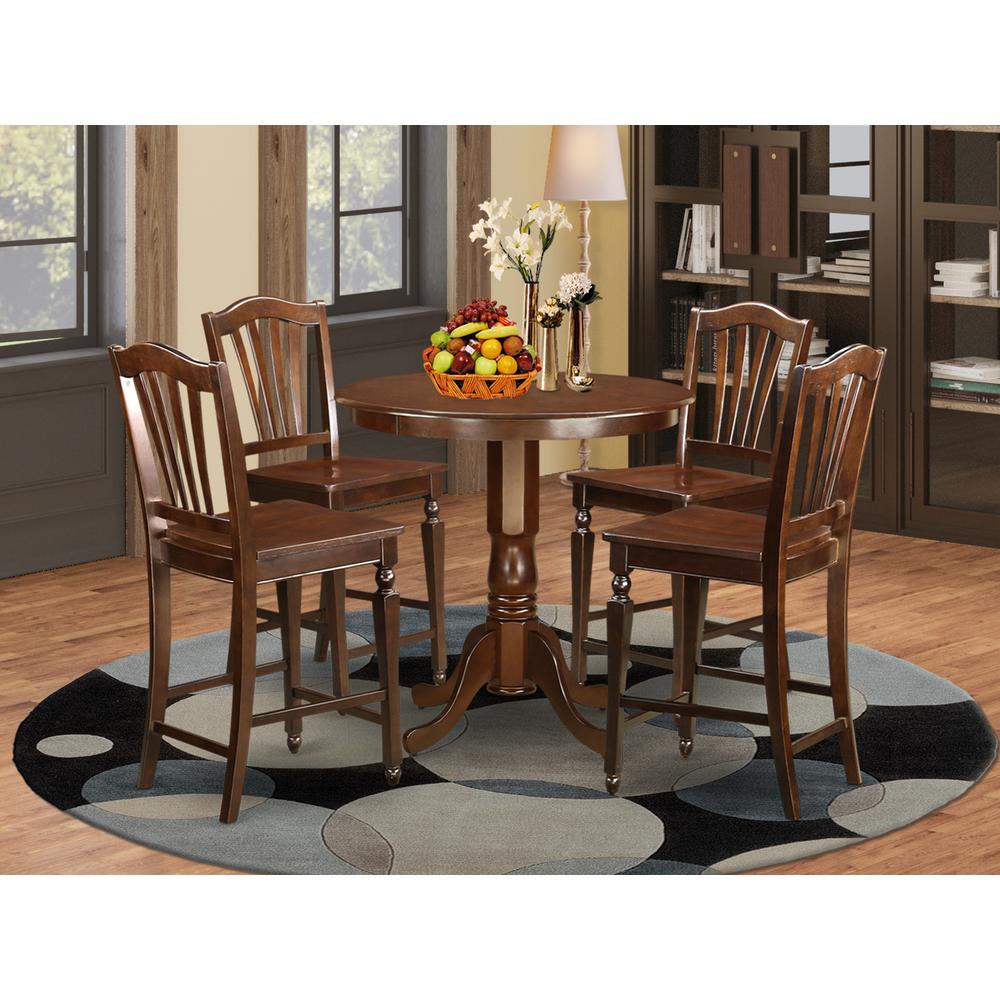 5  Pc  Dining  counter  height  set  -  counter  height  Table  and  4  bar  stools.. Picture 4