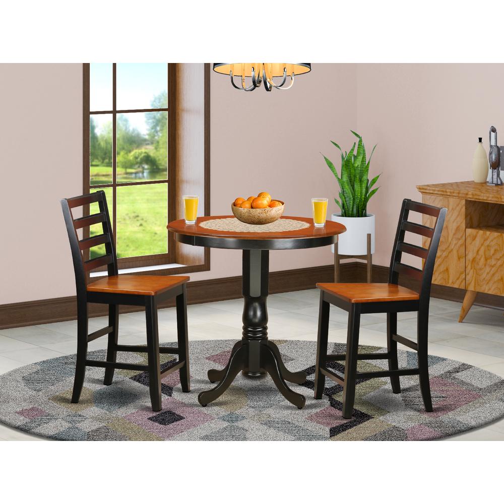3  Pc  counter  height  set  -  high  Table  and  2  Kitchen  Chairs.. Picture 4