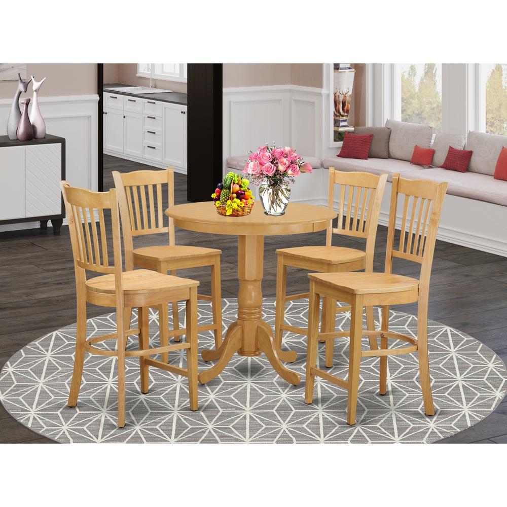 5  PC  counter  height  pub  set  -  Kitchen  Table  and  4  bar  stools.. Picture 4