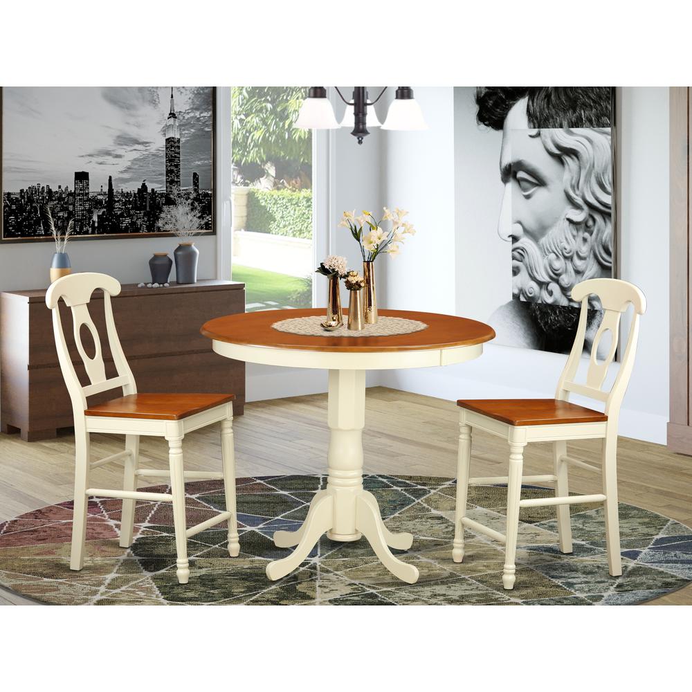 3  Pc  counter  height  Dining  room  set  -  high  top  Table  and  2  counter  height  Chairs.. Picture 4