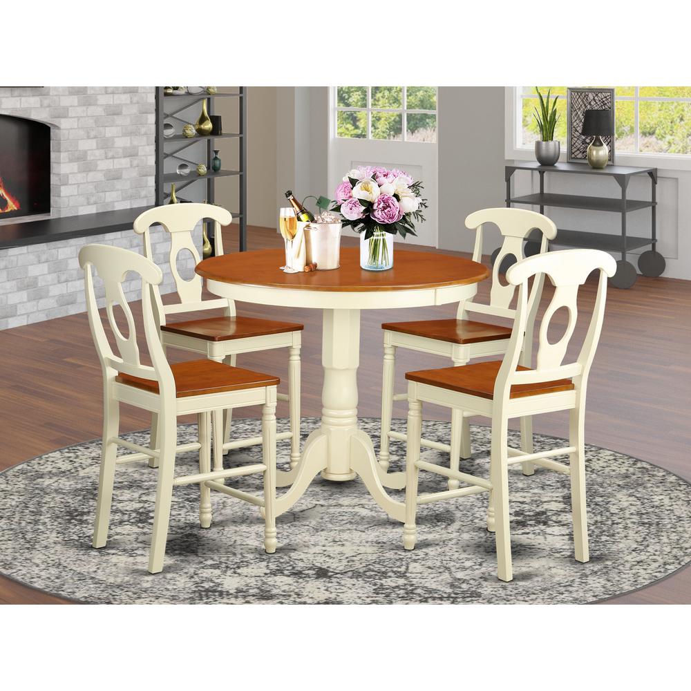 5  PC  counter  height  pub  set  -  Table  and  4  counter  height  stool.. Picture 4