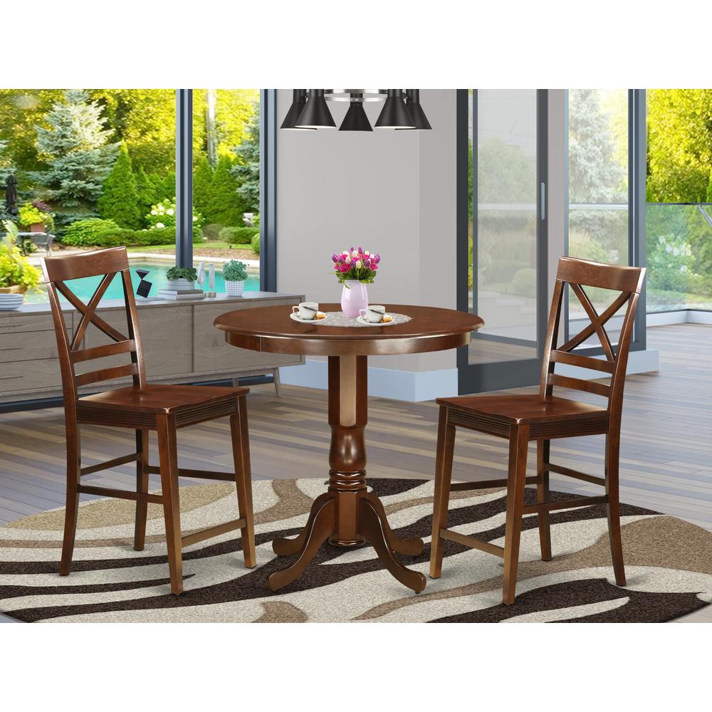 3  Pc  Dining  counter  height  set  -  high  Table  and  2  Dining  Chairs.. Picture 4