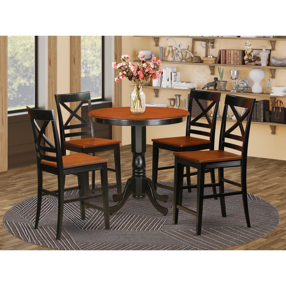 5  Pc  counter  height  Table  and  chair  set  -  high  top  Table  and  4  counter  height  stool.. Picture 4