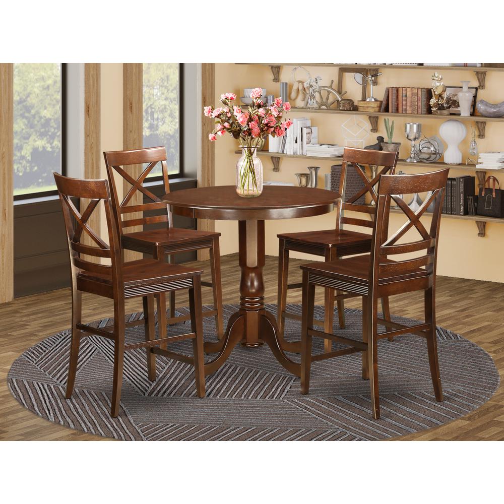 5  PC  counter  height  Dining  room  set-pub  Table  and  4  Dining  Chairs.. Picture 4