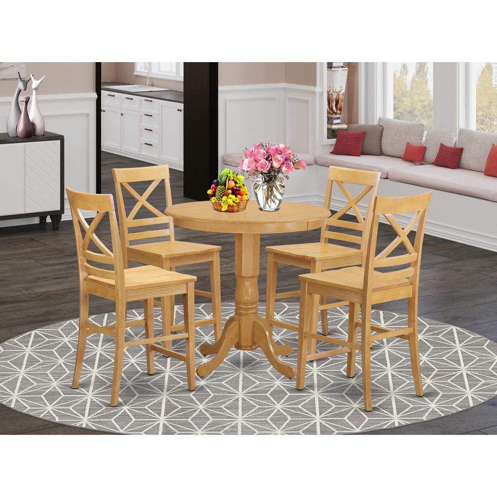 5  Pc  counter  height  set  -  Dining  Table  and  4  bar  stools.. Picture 4