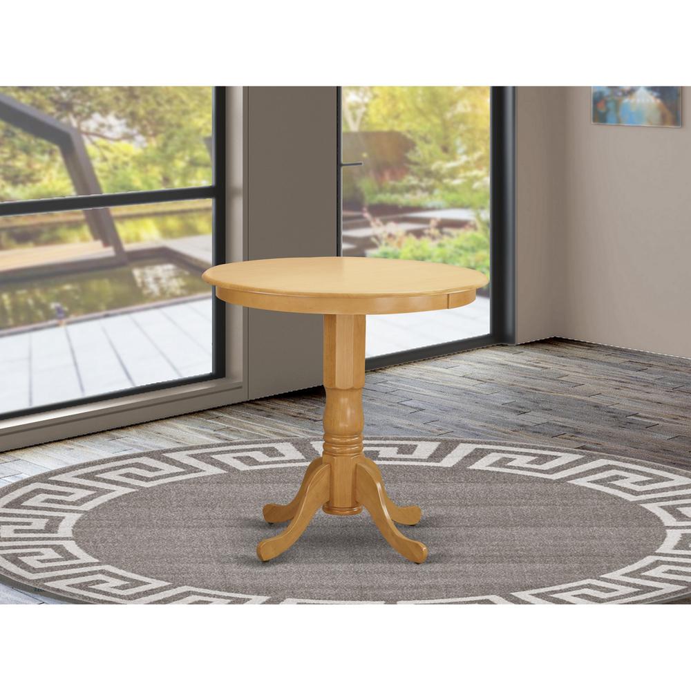 JACF3-OAK-C 3 Pc counter height Dining room set-pub Table and 2 counter height Chairs. Picture 3