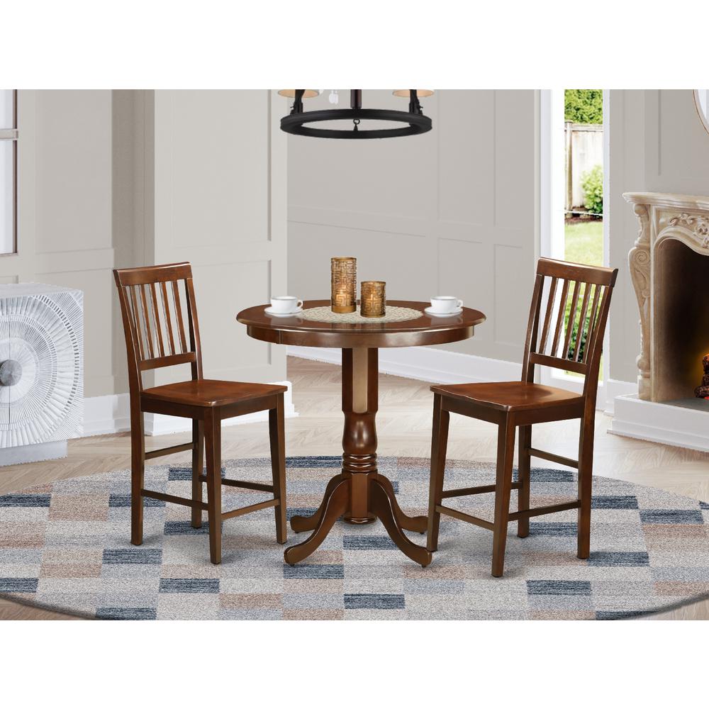 3  Pc  Dining  counter  height  set  -  high  top  Table  and  2  Dining  Chairs.. Picture 4
