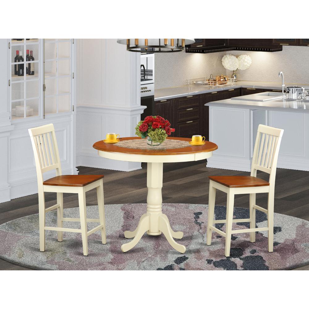 3  Pc  counter  height  Dining  set-counter  height  Table  and  2  Kitchen  Chairs. Picture 4