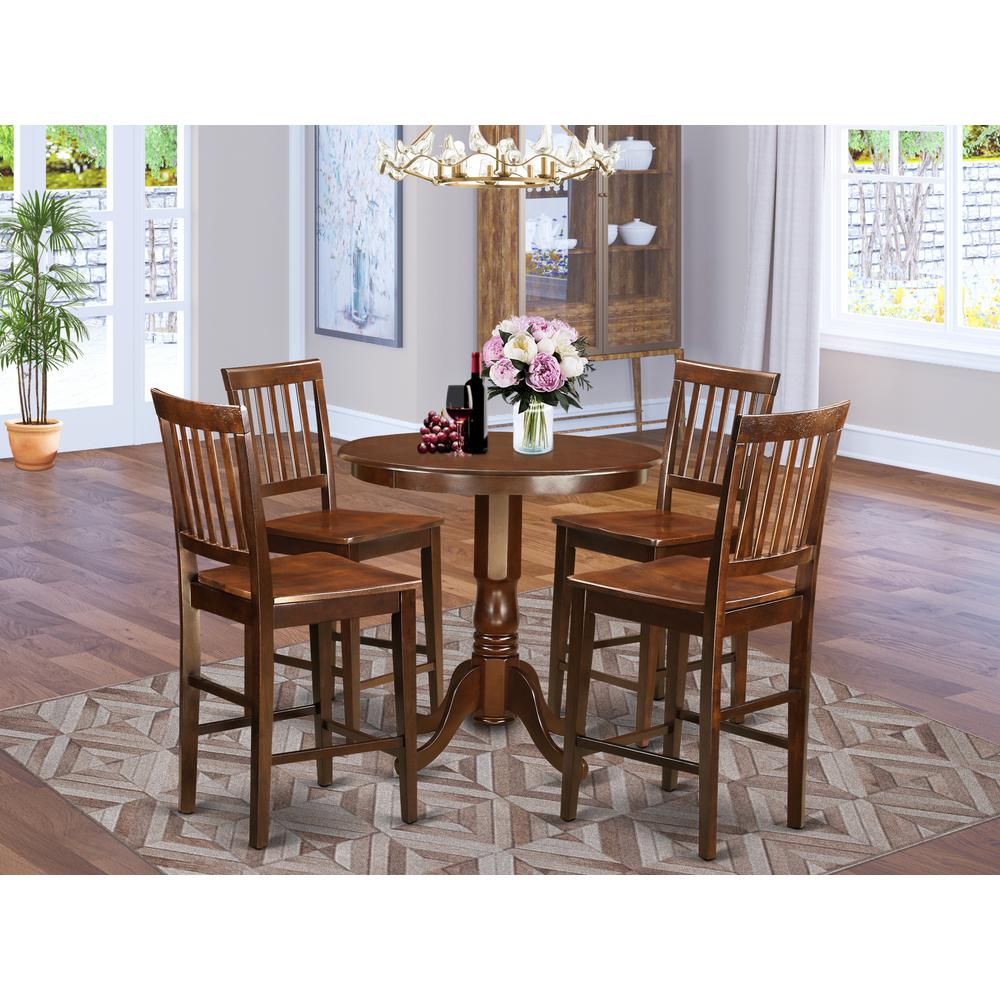 5  Pc  Dining  counter  height  set-pub  Table  and  4  Dining  Chairs.. Picture 4