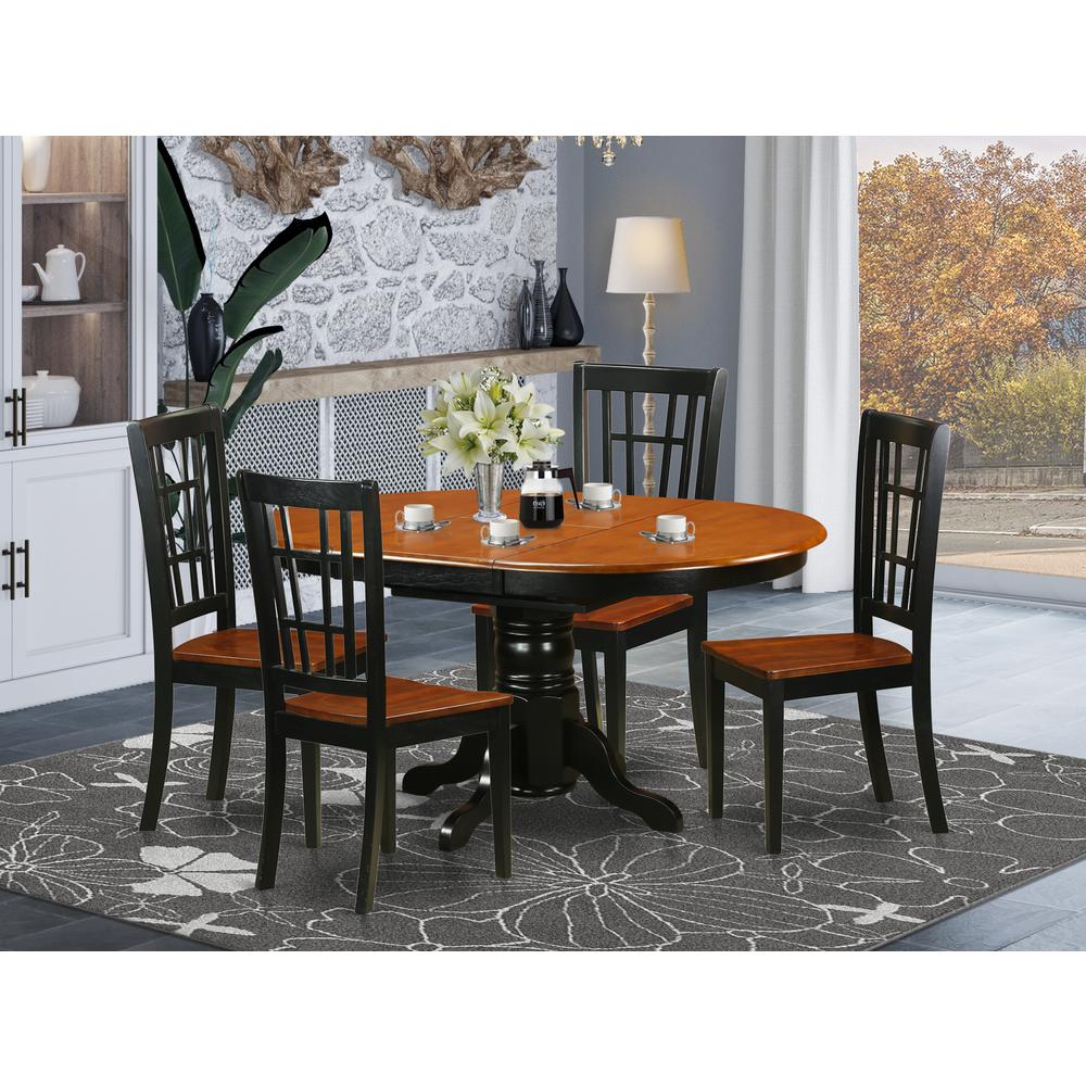 5  PC  Kitchen  Table  set-Dining  Table  and  4  Wooden  Kitchen  Chairs. Picture 4