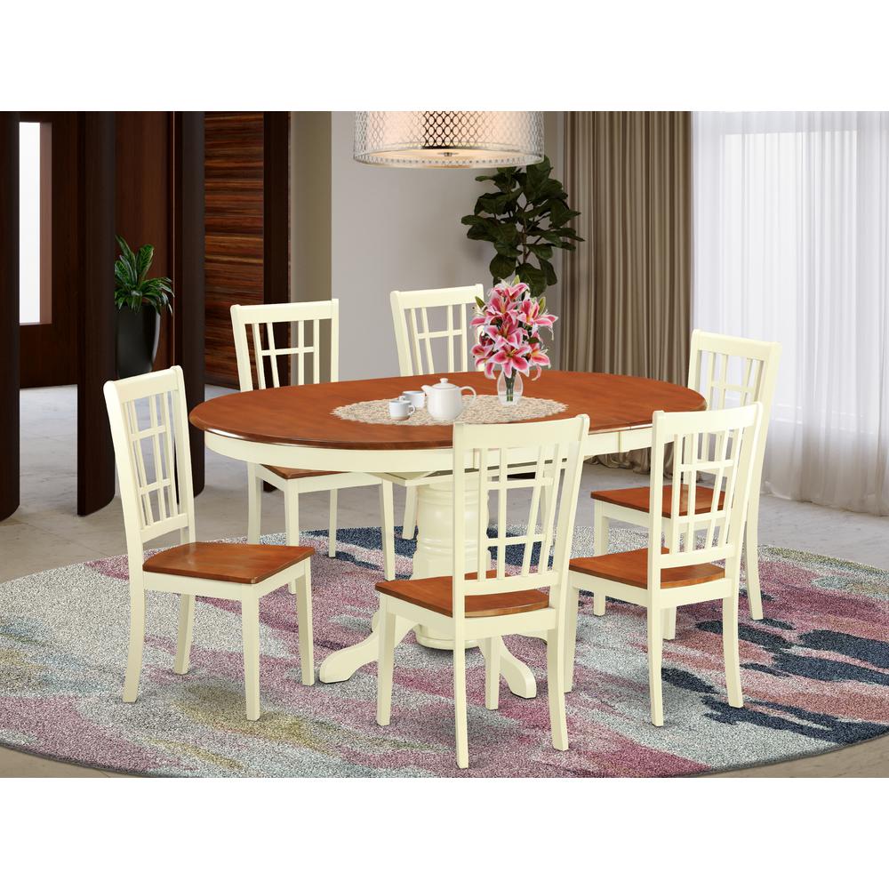 7  PC  Dining  room  set  -Small  Kitchen  Table  and  6  Dining  Chairs. Picture 4