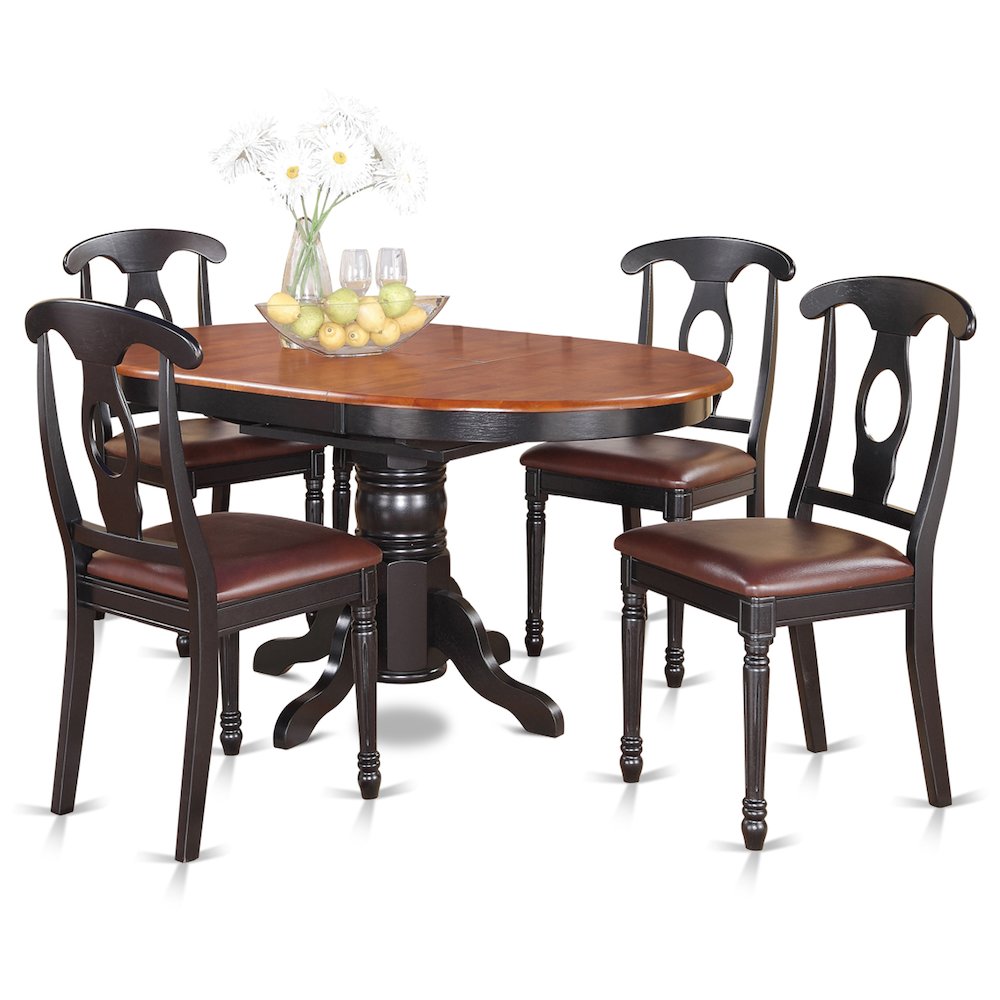 5  Pc  Dining  room  set  for  4-Oval  Dining  Table  and  4  Dining  Chairs.. Picture 1