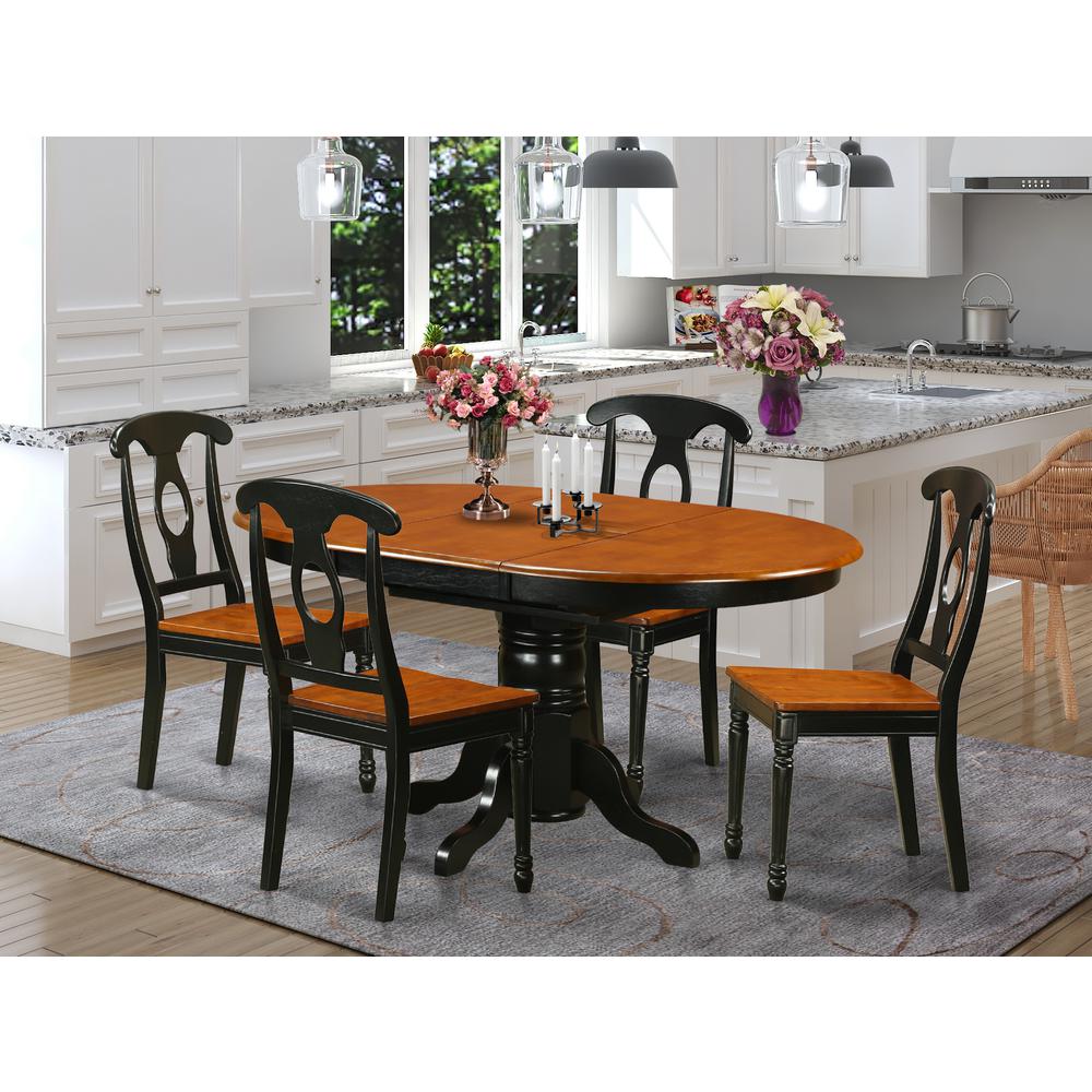 5  Pc  Dining  room  set-Oval  Dining  Table  in  conjuction  with  4  Dining  Chairs.. Picture 4