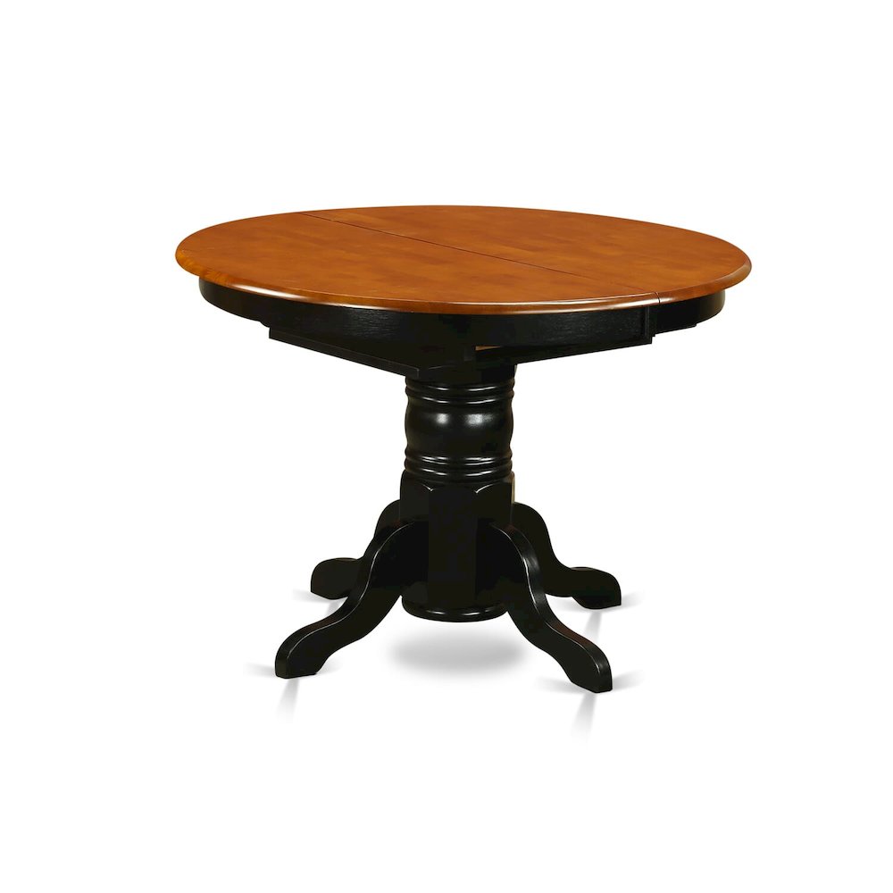 Kenley  Oval  Single  Pedestal  Oval  Dining  Table  42"x60"  with  18"  Butterfly  Leaf. Picture 4