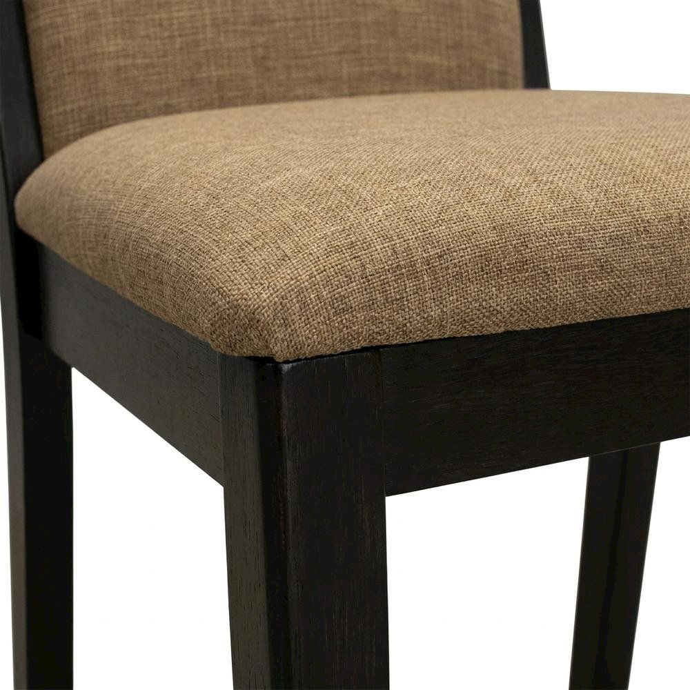 Upholstered Parson Dining Chair with High Back for Dining Room, Light Sable, Set of 2. Picture 8