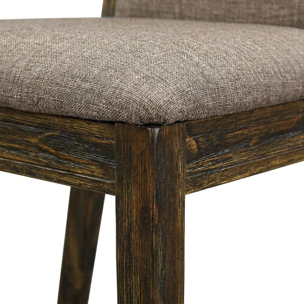 Fabric-Upholstered Parsons Dining Chair with High Back, Dark Khaki, Set of 2. Picture 8