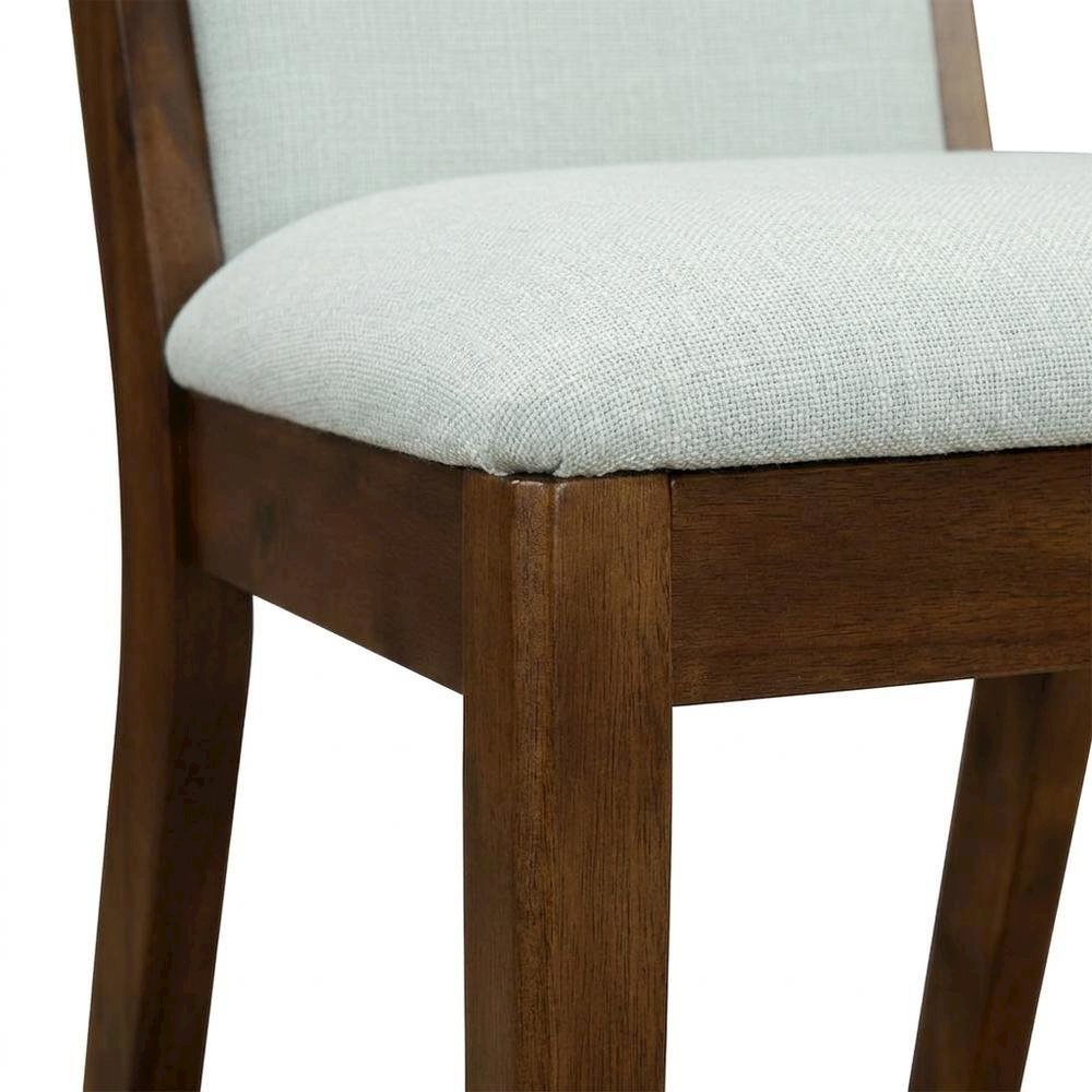 Fabric-Upholstered Parsons Dining Chair with High Back for Dining Room, Grey, Set of 2. Picture 8