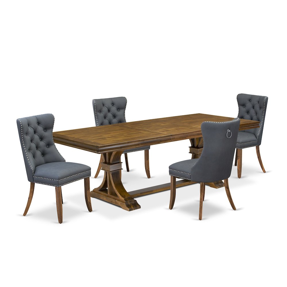 5 piece Kitchen Table Set consists of a Dining Table and 4 Dining room Chairs. Picture 1