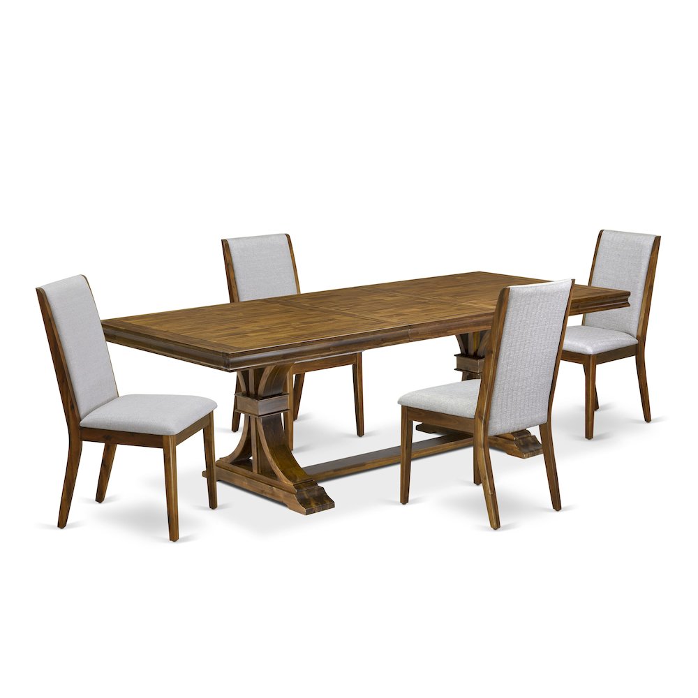 5 Pieces Dining Room set a Rectangular Dining Room Table and 4 Kitchen Chairs. Picture 1