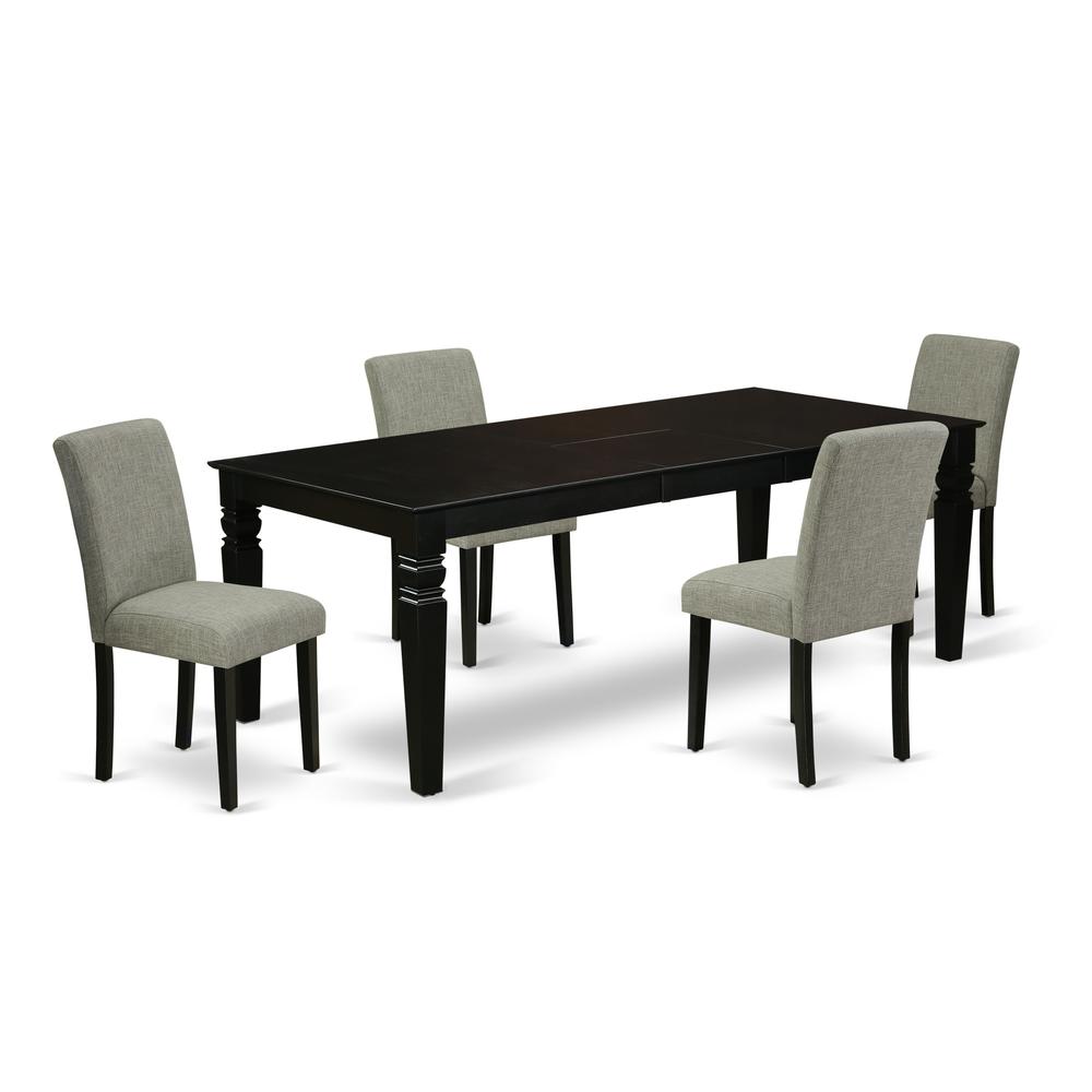 Dining Room Set Black, LGAB5-BLK-06. Picture 1