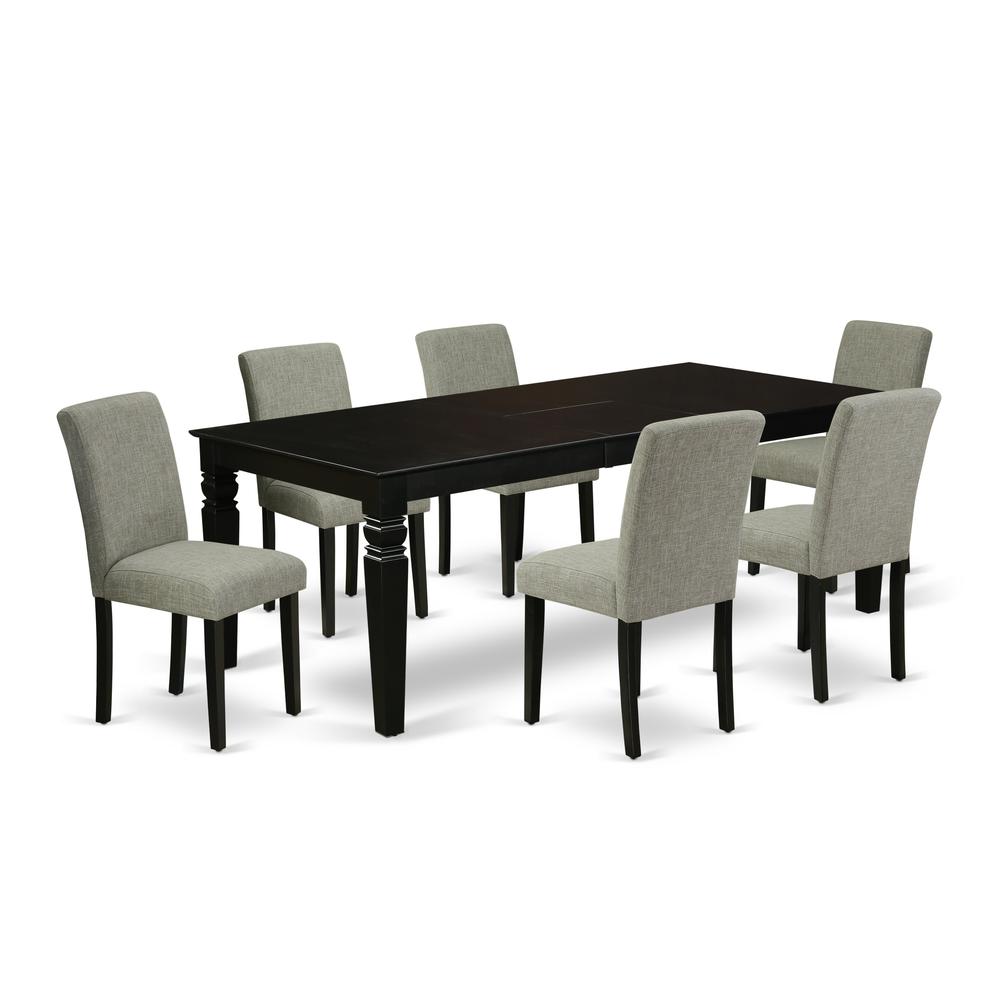 Dining Room Set Black, LGAB7-BLK-06. Picture 1