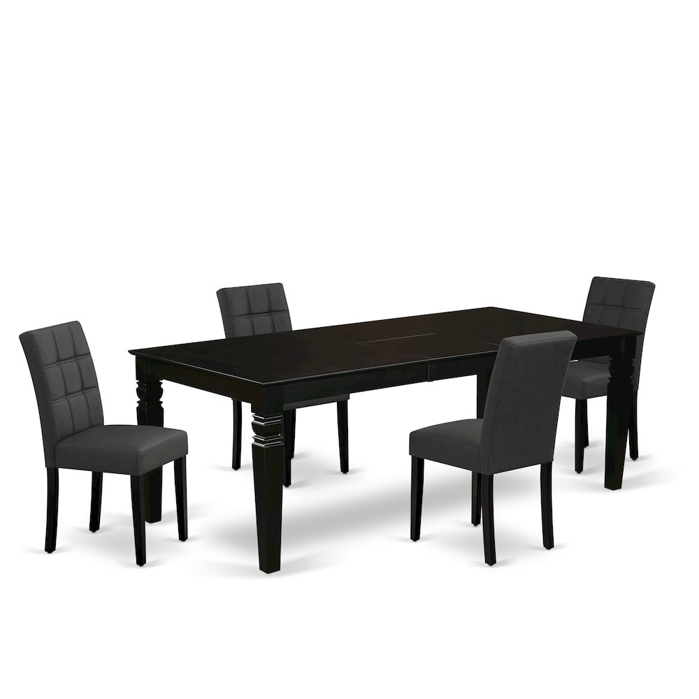 5 Piece Kitchen Table Set consists A Modren Table. Picture 1