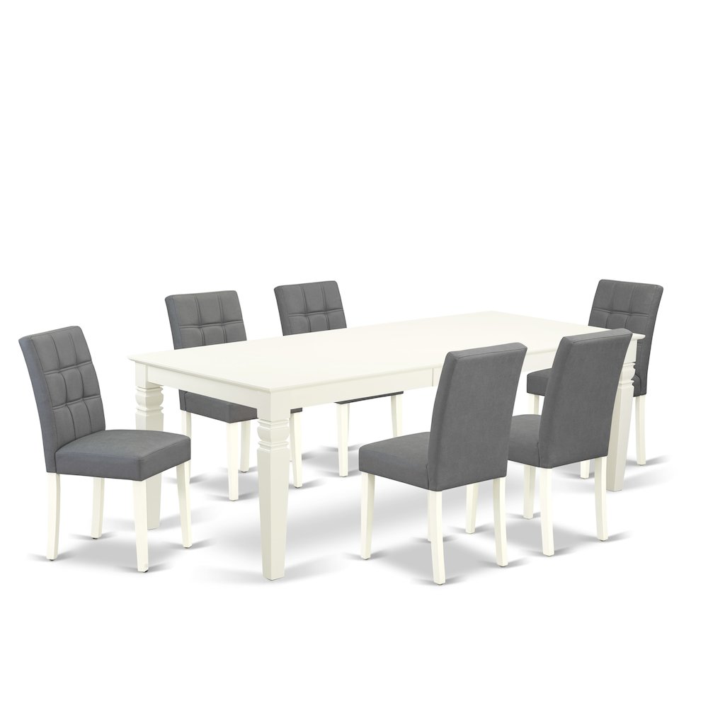 7 Piece Kitchen Table Set contain A Modern Table. Picture 1