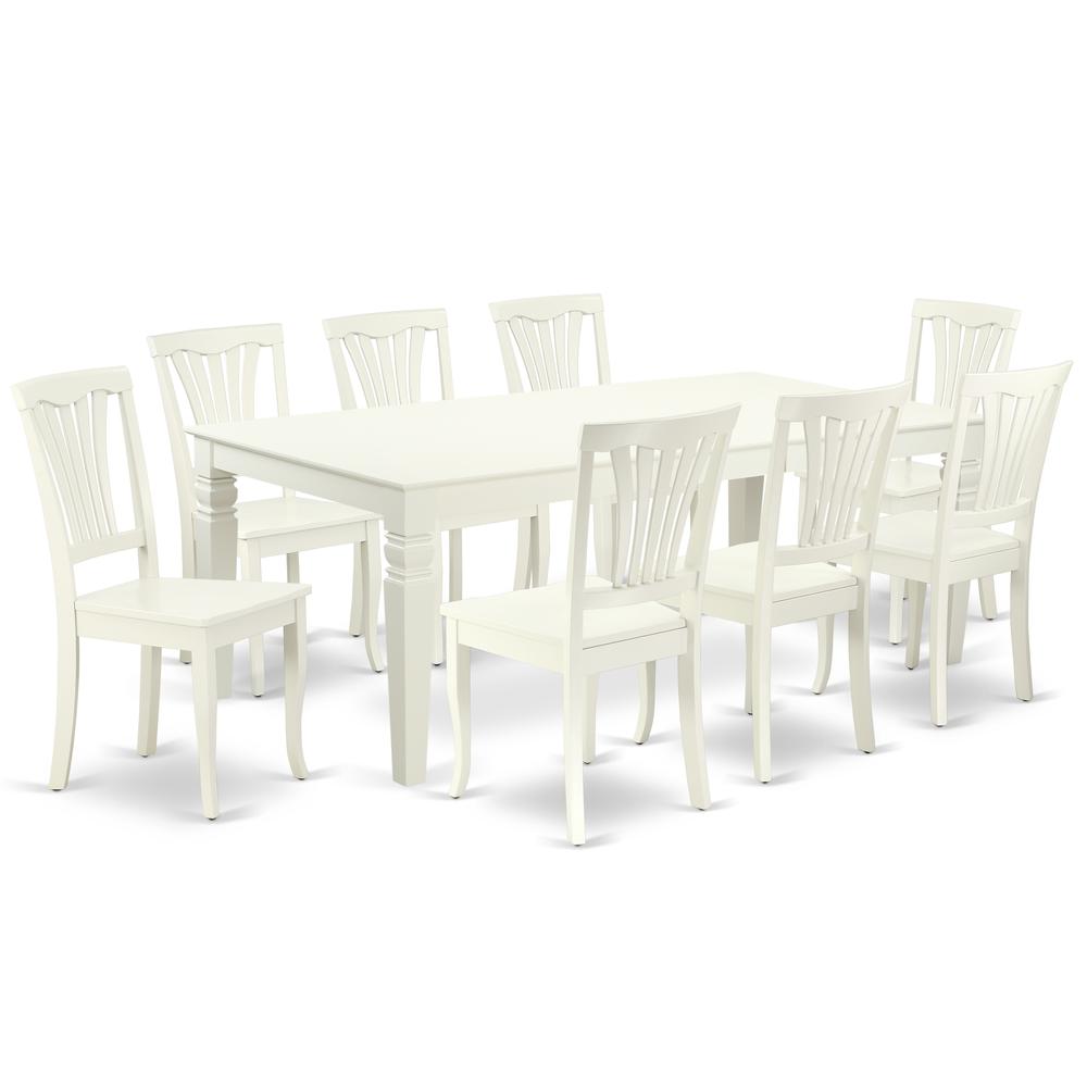 Dining Room Set Linen White, LGAV9-LWH-W. Picture 1