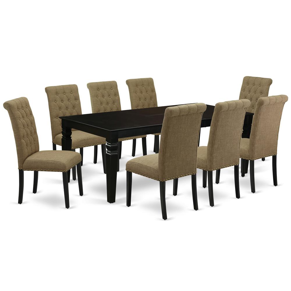 Dining Room Set Black, LGBR9-BLK-17. Picture 1