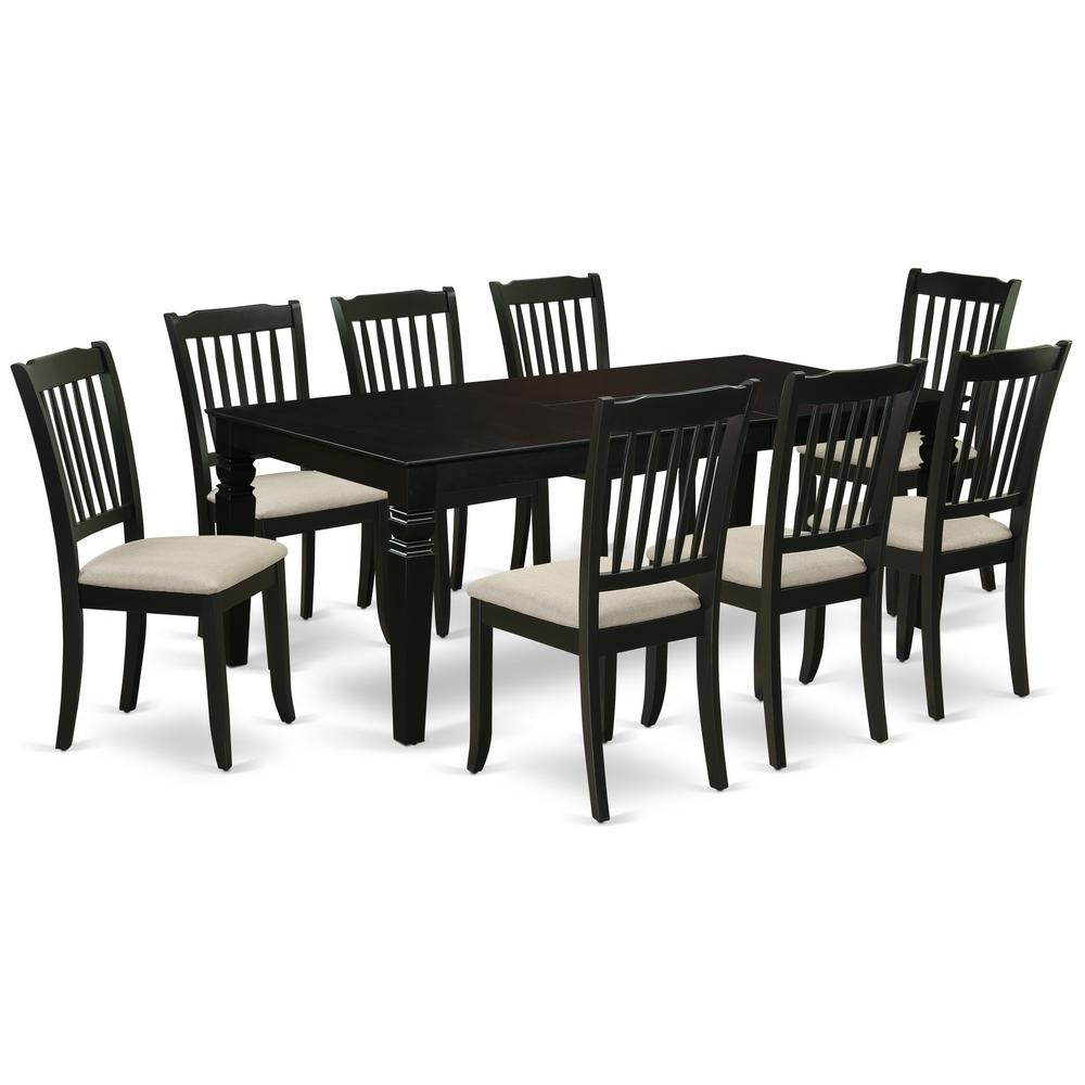 Dining Room Set Black, LGDA9-BLK-C. Picture 1