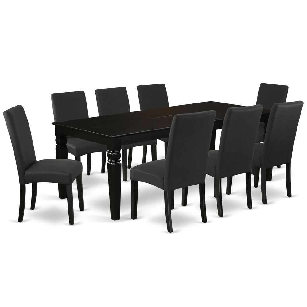 Dining Room Set Black, LGDR9-BLK-24. Picture 1