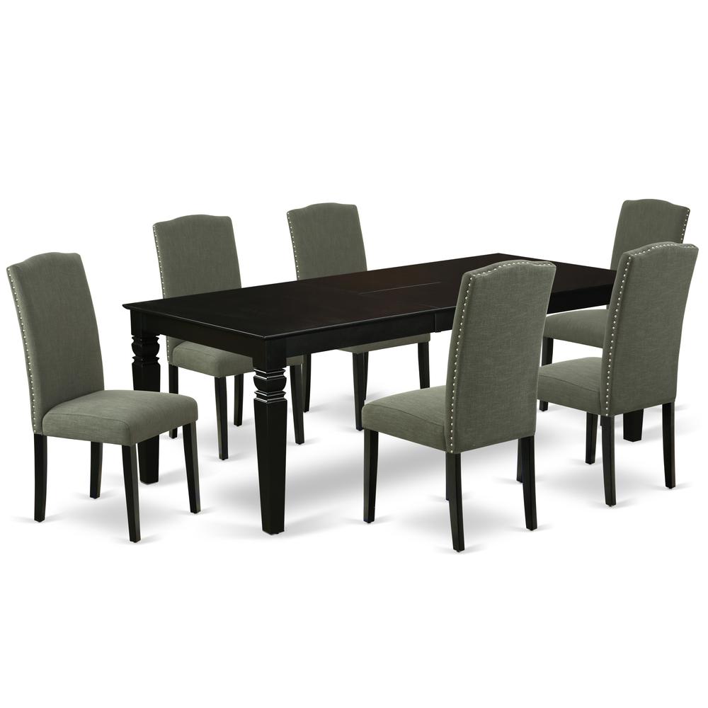 Dining Room Set Black, LGEN7-BLK-20. Picture 1