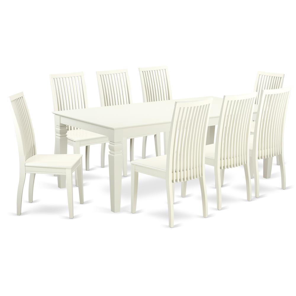 Dining Room Set Linen White, LGIP9-LWH-W. Picture 1