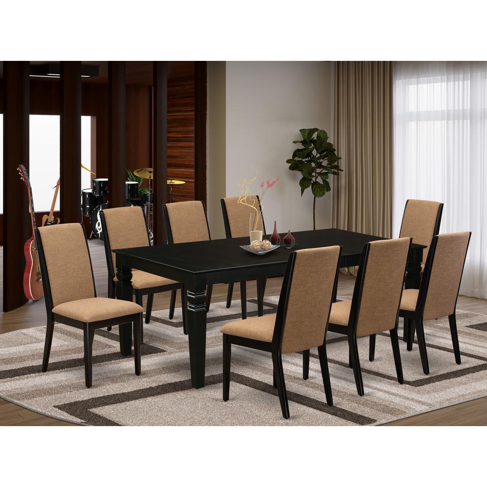 Dining Room Set Black, LGLA9-BLK-47. Picture 3