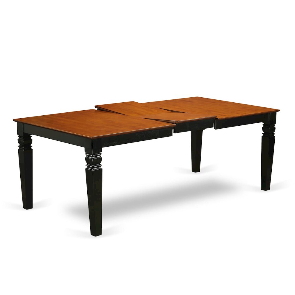 5  Pc  Dining  room  set  with  a  Dining  Table  and  4  Dining  Chairs  in  Black  and  Cherry. Picture 4