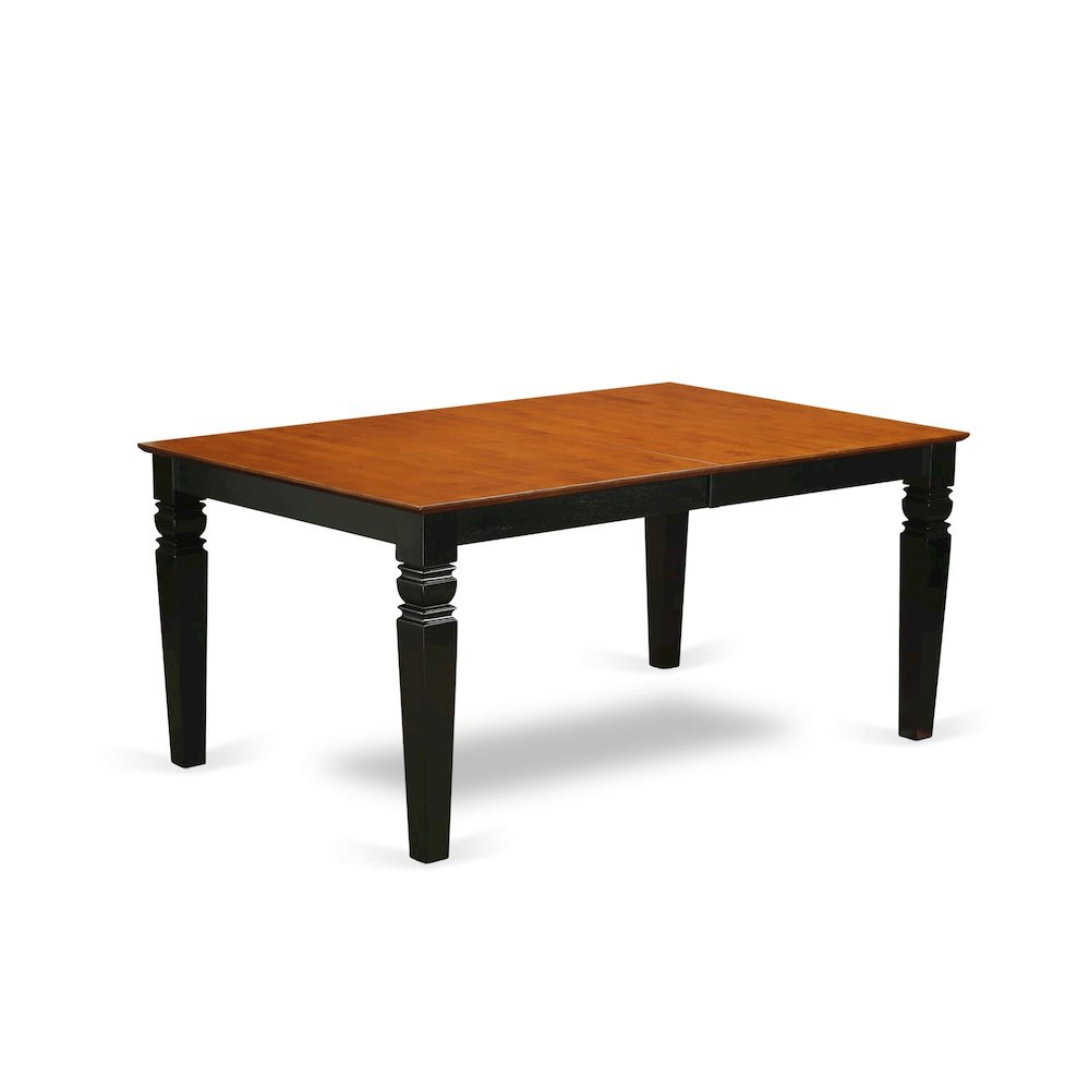 5  Pc  Dining  room  set  with  a  Dining  Table  and  4  Dining  Chairs  in  Black  and  Cherry. Picture 5
