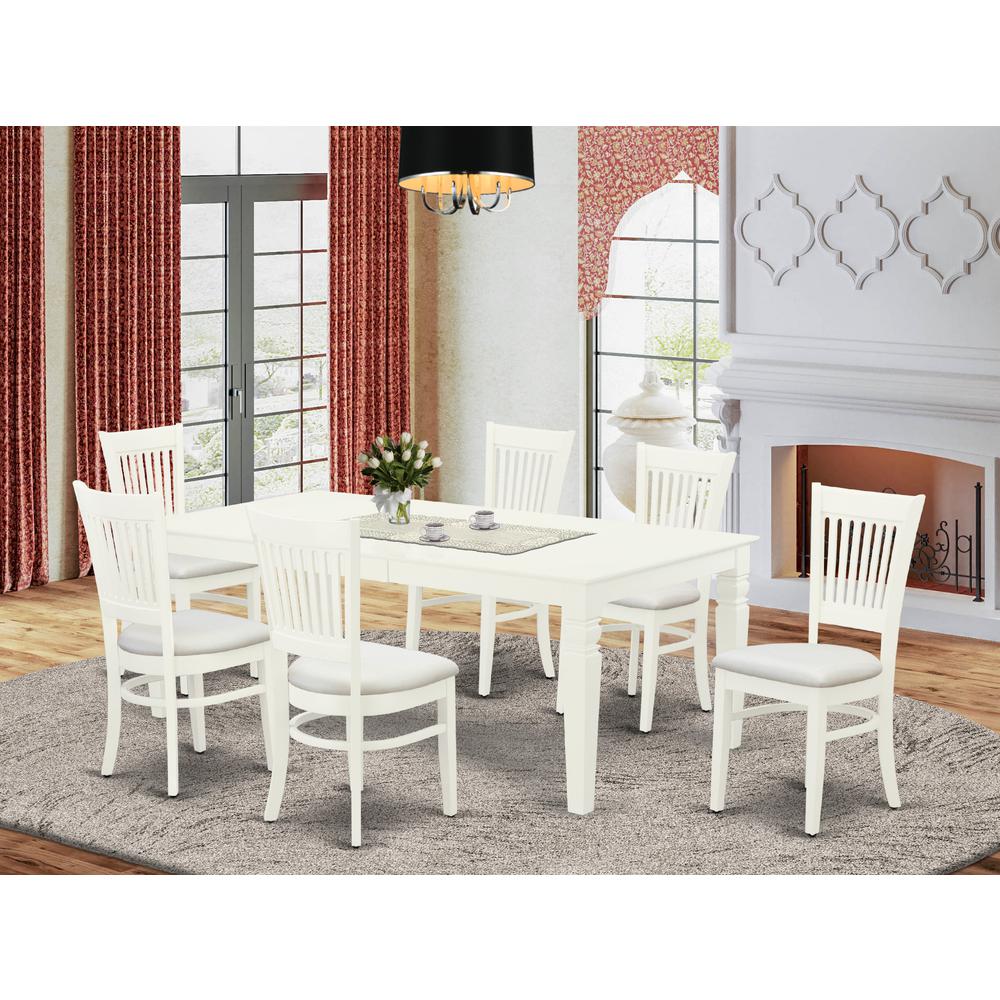Dining Table- Table Leg Dining Chairs, LGVA7-LWH-C. Picture 4