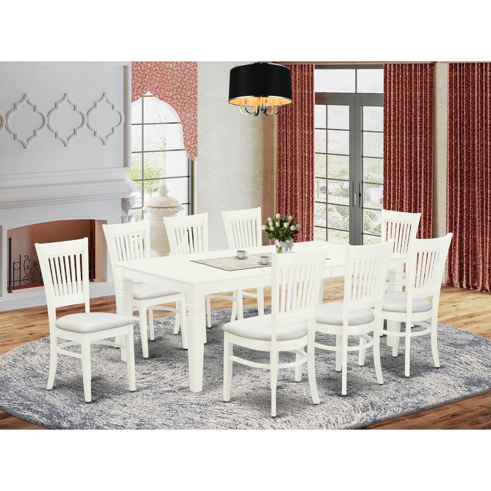 Dining Table- Table Leg Dining Chairs, LGVA9-LWH-C. Picture 4